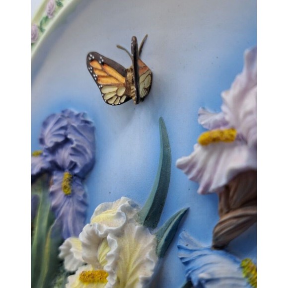 Lena Liu's Beautiful Gardens "The Iris Garden" 3-D Collector Plate - No. C12512 - Picture 3 of 14